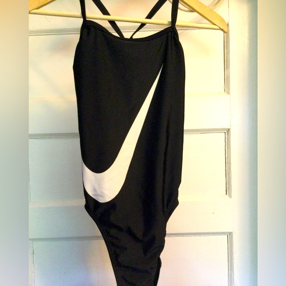 Simple Lined Black One Piece Athletic Nike Swim Suit/bundle 2 for $30